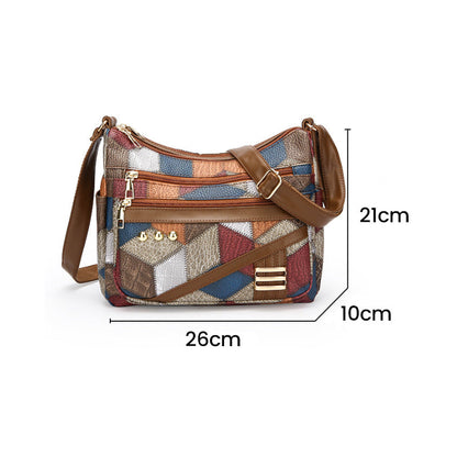 👜Új divatos válltáska puha PU bőrből, hozzáillő színben.