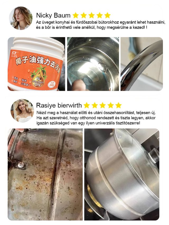 Sima és fényes! [Kókuszolaj folteltávolító]