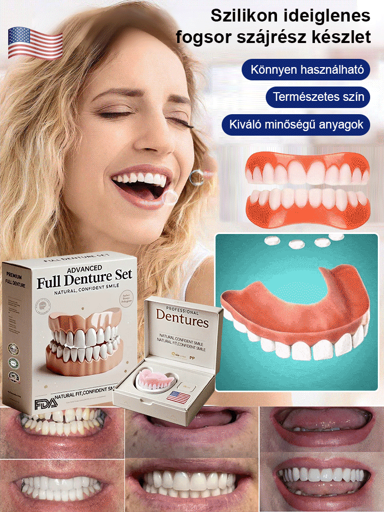 Szilikon Műfogsor Készlet