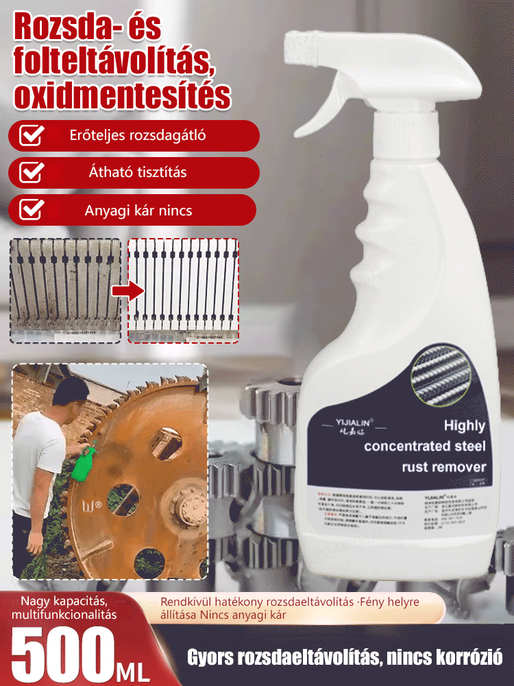 【Gyors rozsdaeltávolítás】Erős acél rozsdaeltávolító