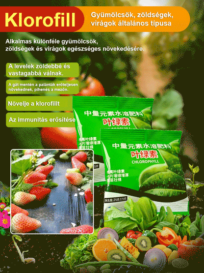 【Zöldtömeg-növelő】 Vízoldékony klorofill-tápoldat