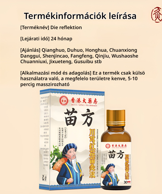 Chuanxiong és vörös virág külsőleges kezelő folyadék