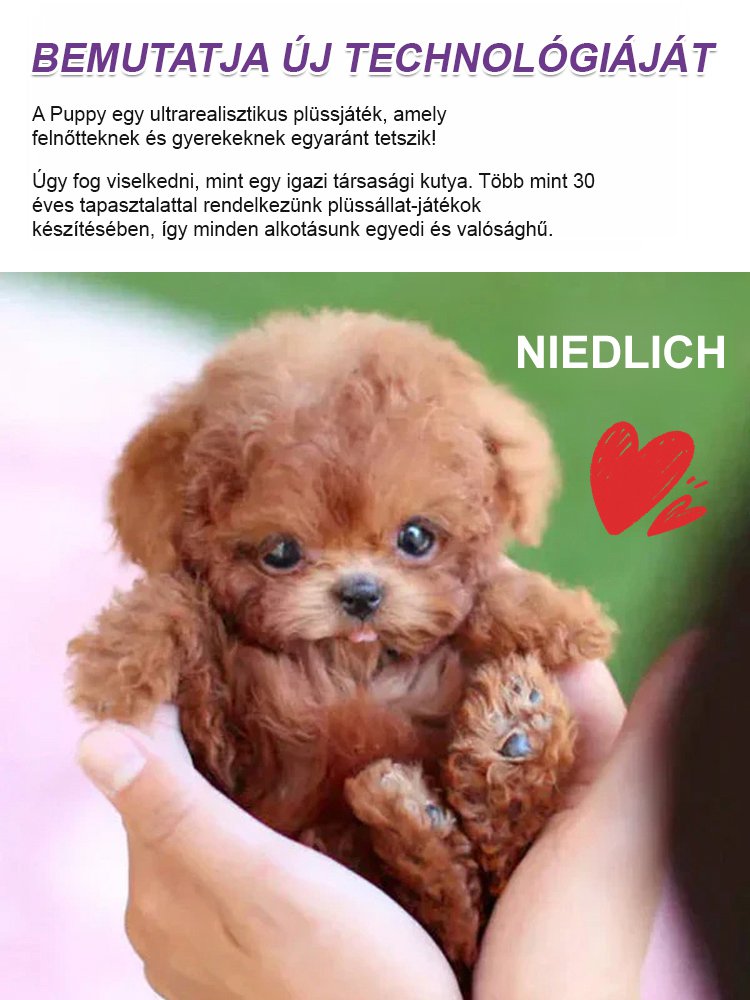 🔥Kiváló ajánlat🔥Reális plüss robot kiskutyám🐶
