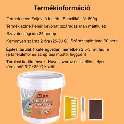 Régi fal új fal lesz: vízálló festékmentes faljavító krém