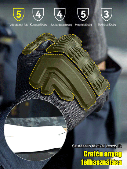 Vasverseny Mechanikus Páncél Pro Vágásálló Taktikai Kesztyű