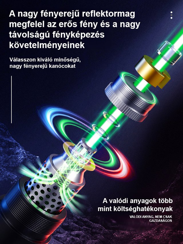 Nagy teljesítményű távolsági erős fényű lézer toll.