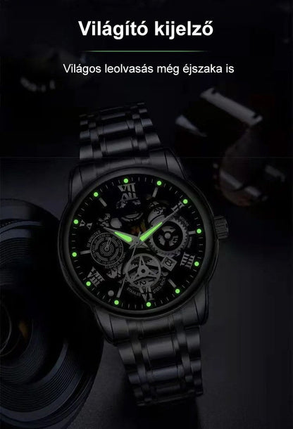 Férfi mechanikus óra automata óraművel