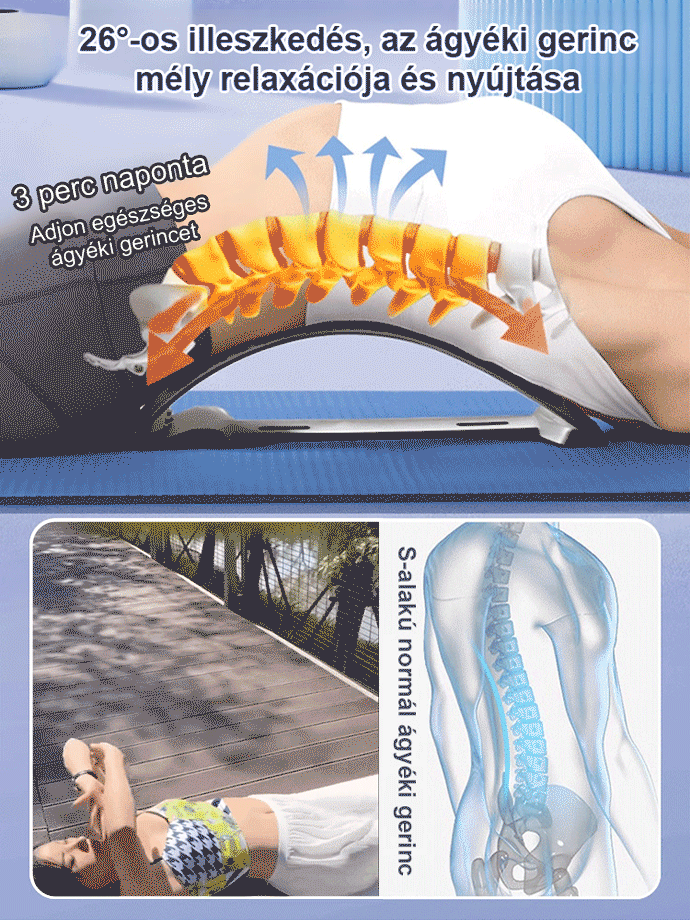 Mágneses akupunktúrás masszázs deréknyújtó készülék