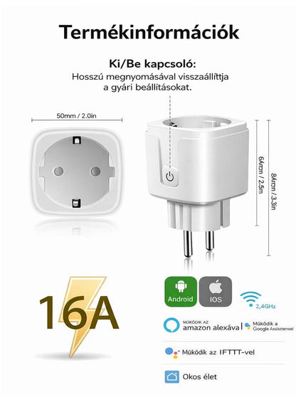 Okos WiFi távirányítós aljzat