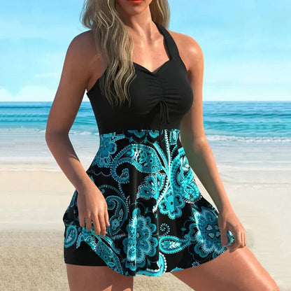 💃【S-5XL】【✨Vegyél 1-et, kapsz 1-et ingyen】🏖️ Nyomtatott fürdőruha felső és rövidnadrág szett 🌊👙Különálló Fürdőruha