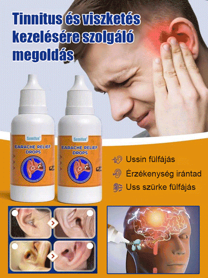Sumifun fülkagyló ápoló folyadék fülcsatorna tisztító antibakteriális javító fülzúgás fülvis