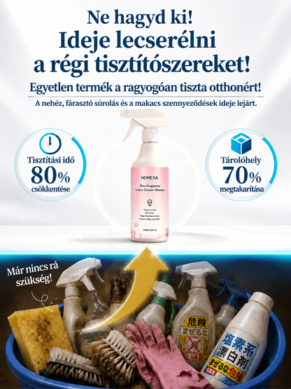 【Szennyeződés egy másodperc alatt tiszta】Virágillatú WC-tisztító és szennyeződéseltávolító
