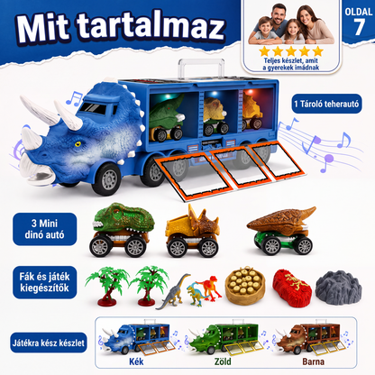 🦖Interaktív dinoszaurusz szállító játékautó