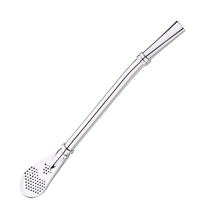 🥄 2-in-1 teaszűrő kanál szívószállal – Kompakt, könnyen használható 🔥
