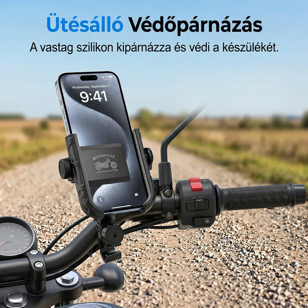 🚲✨ Gyorsan rögzíthető kerékpáros telefontartó 🛡️