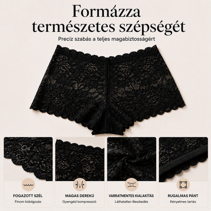 【✨ 1 + 3 ingyen - 4 db】Női szexi csipkés bugyi – Átlátszó, virágmintás fehérnemű 💋