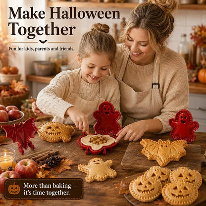 🎃 8 darabos halloweeni mini kézi piteforma-készlet