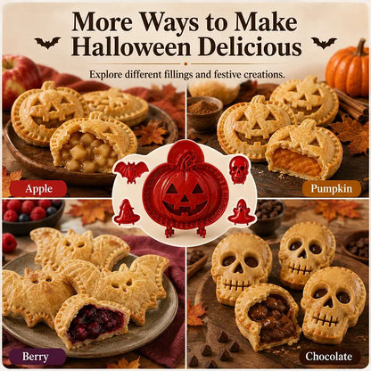 🎃 8 darabos halloweeni mini kézi piteforma-készlet