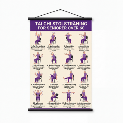 🧘📜 Tai Chi poszter Világos ábrák – Búcsú a zavaros mozdulatoktól ✨