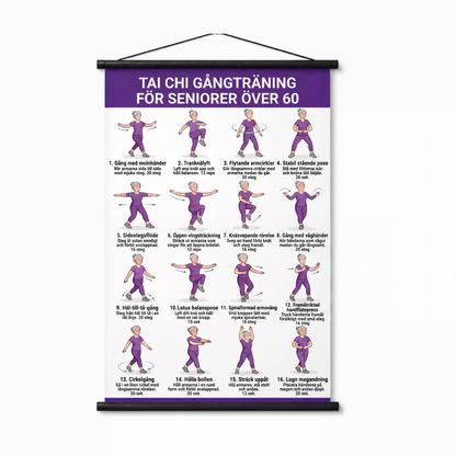 🧘📜 Tai Chi poszter Világos ábrák – Búcsú a zavaros mozdulatoktól ✨