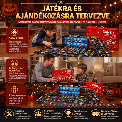 🚗 50% kedvezmény🏁Összecsukható játékautó-garázs játszókészlet