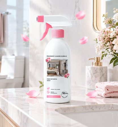 🔥🧴Többcélú fürdőszoba-tisztító spray – Hatékonyan oldja a vízkövet, zsírt és szappanmaradványokat