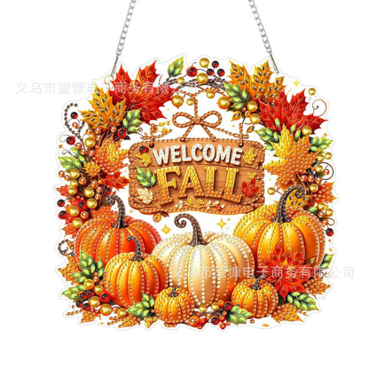 🎃Halloween-témájú gyémántkép-dísz⚡