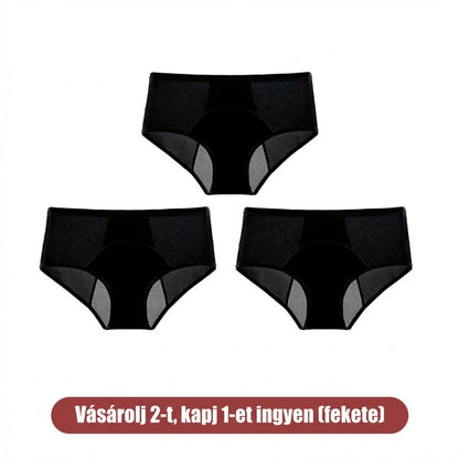 🍃 Magas derékú, elöl-hátul szivárgásgátló higiéniai bugyi, hatékonyan megakadályozza az oldalirányú szivárgást