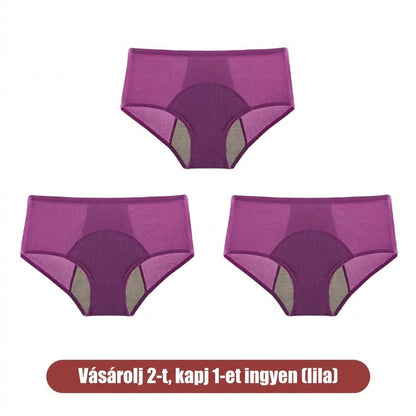 🍃 Magas derékú, elöl-hátul szivárgásgátló higiéniai bugyi, hatékonyan megakadályozza az oldalirányú szivárgást