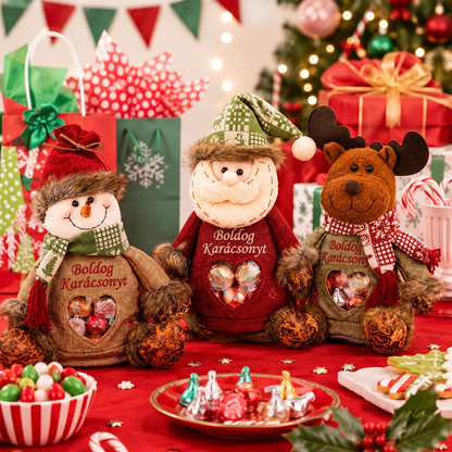 🎄🎁 49% OFF utolsó nap! Cipzáros karácsonyi ajándéktasak – Ünnepi csomagolás 🎅✨