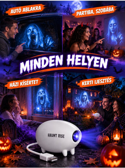 Halloween vetítő lámpa hálószobai kreatív LED-es éjszakai fény koponya lámpa