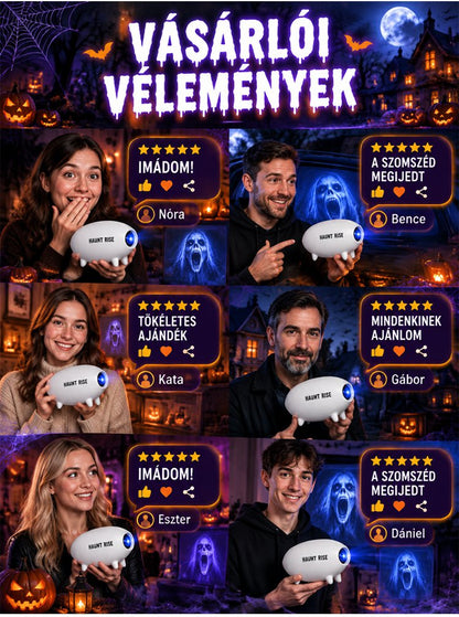 Halloween vetítő lámpa hálószobai kreatív LED-es éjszakai fény koponya lámpa