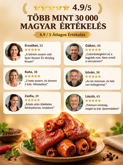 Célzott anti-glikán: 0 cukor kollagén mangalica főtt sertésláb