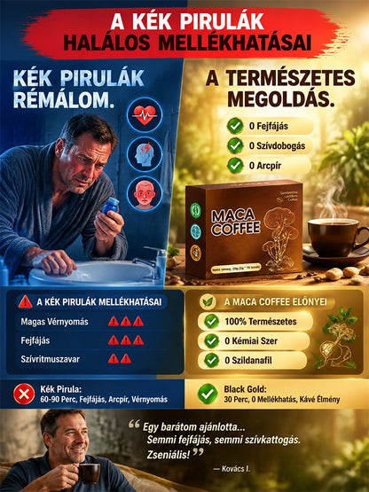【Tömegek által dicsért és népszerű】Férfiaknak erőteljes energia kávé
