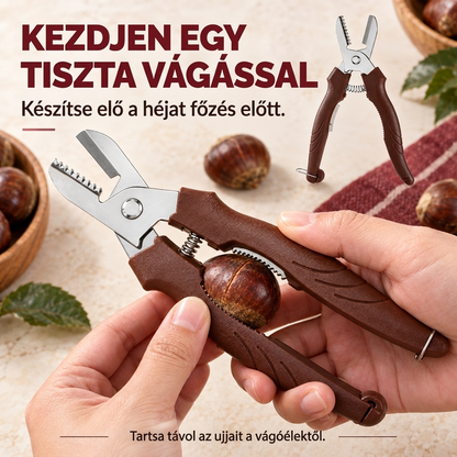 🌰1+1 INGYEN🔪 Multifunkciós gesztenyevágó és hámozó eszköz