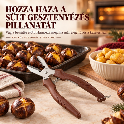 🌰1+1 INGYEN🔪 Multifunkciós gesztenyevágó és hámozó eszköz