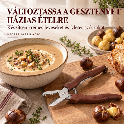 🌰1+1 INGYEN🔪 Multifunkciós gesztenyevágó és hámozó eszköz