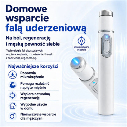 🤵💪Zwiększ swoją witalność. Odzyskaj pewność siebie w intymnych chwilach. Zaawansowana terapia falą uderzeniową, która wspiera męski komfort seksualny i łagodzi problemy z mięśniami, stawami i ścięgnami.