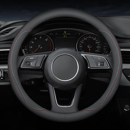 Prémium nappabőr kormánykerék-huzat – Luxus kényelem, lélegző konstrukció és egész éves tartósság