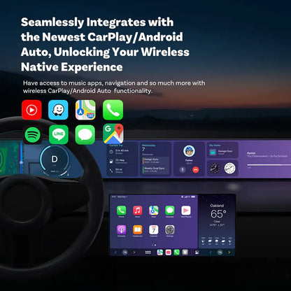 Ottocast Mini 3.0 Ultra Cube vezeték nélküli CarPlay Android Auto adapter