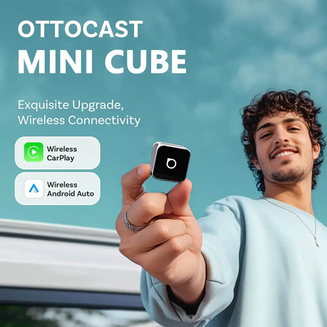 Ottocast Mini 3.0 Ultra Cube vezeték nélküli CarPlay Android Auto adapter