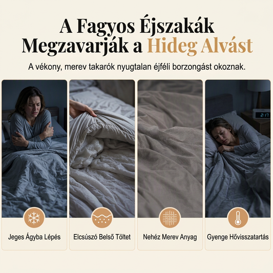 🛏️ Double-Sided Sherpa Fleece Comforter – Vastag, meleg téli paplan, puha bársonyos tapintással ❄️