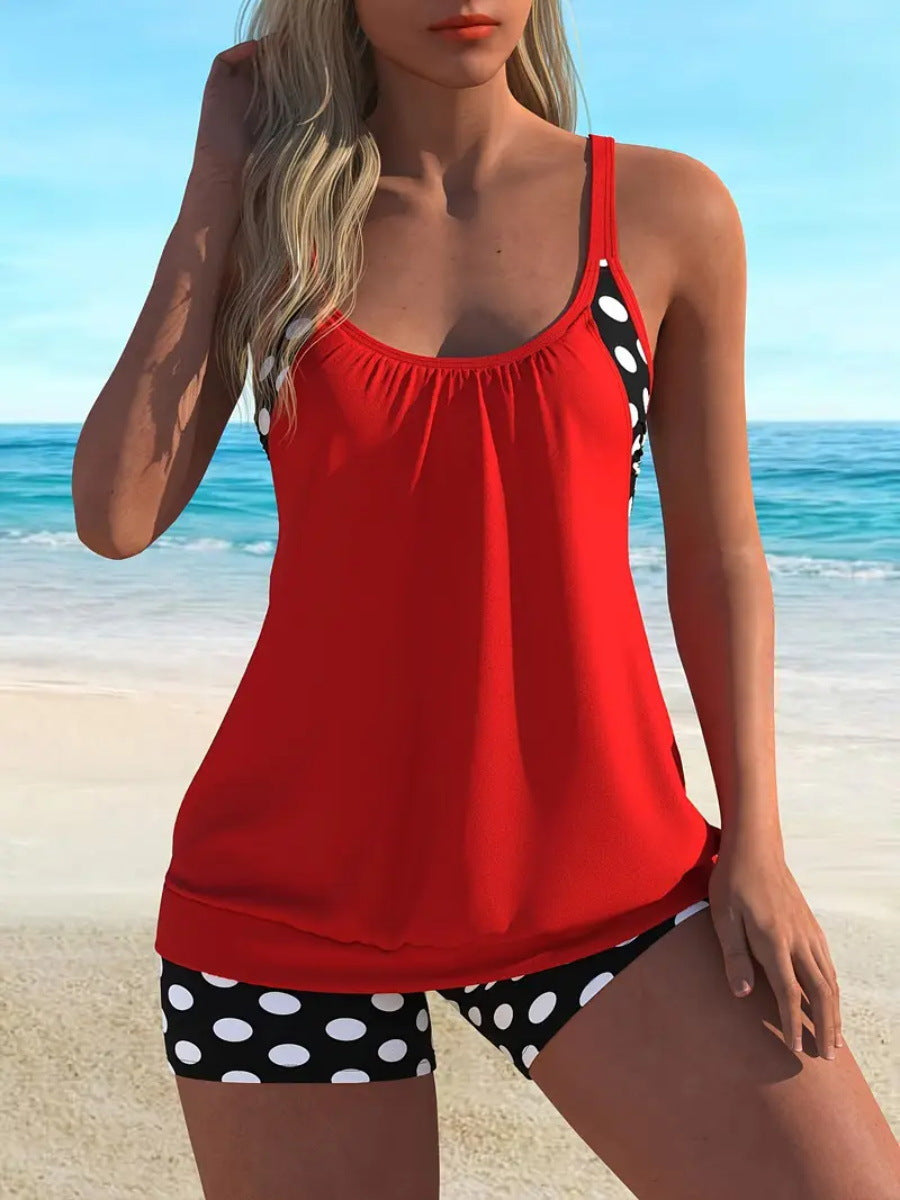 👙Női kétrészes pöttyös fürdőruha✨