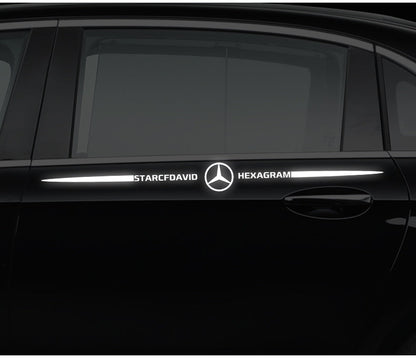 3D színes lézerfényvisszaverő autómatricák 4 db