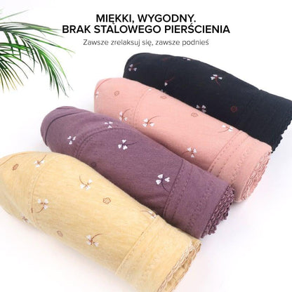 Pamut melltartó idősek számára, elülső rögzítéssel