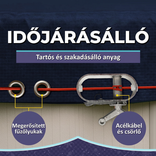 🏊 210DOxford-szövetből készült medencefedél | Vízálló, UV- és szélálló – utánvéttel ✨