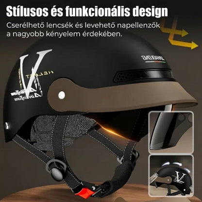 ⛑️🛵 Légáteresztő, könnyű, ütésálló motoros sisak