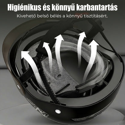 ⛑️🛵 Légáteresztő, könnyű, ütésálló motoros sisak