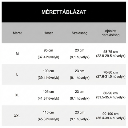 🏋️ Kétpántos kompressziós hátmerevítő kivehető támasztórudakkal