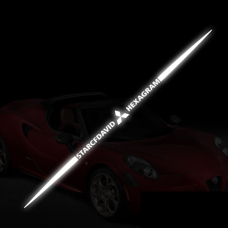 3D színes lézerfényvisszaverő autómatricák 4 db